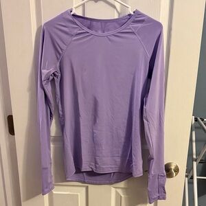 Athleta Lavender Long Sleeve Women's Top